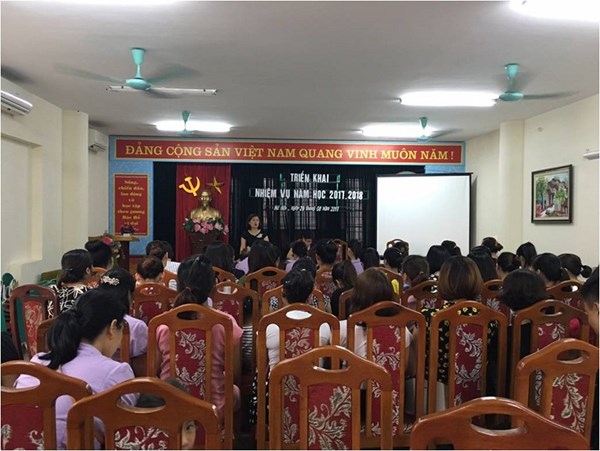 Hội nghị triển khai nhiệm vụ năm học 2017 – 2018 trường mầm non Sơn Ca